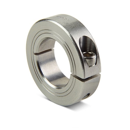 Shaft Collar, 1pc Clamp, Bore 1.3750, OD 57mm, 303 Stainless Steel
